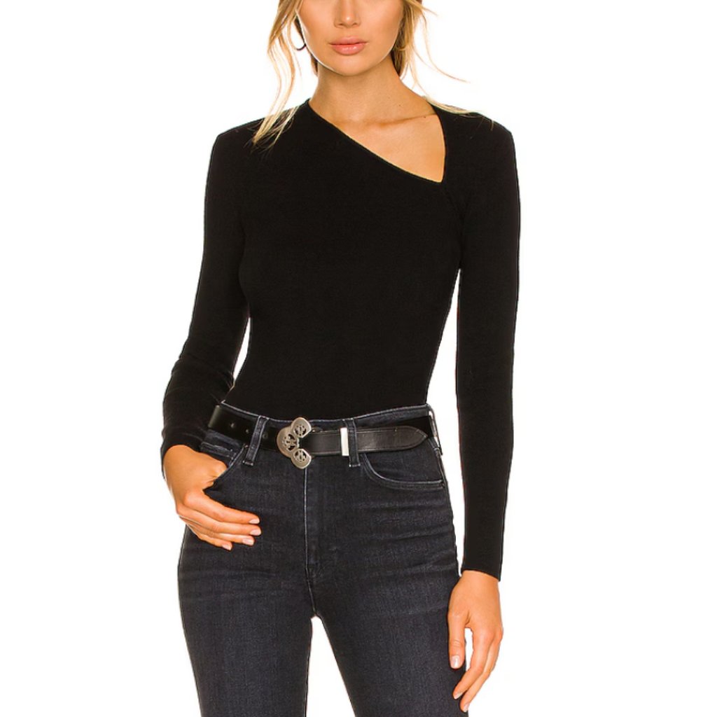 Nwt One Grey Day Women's Black Leon Top Size Medium